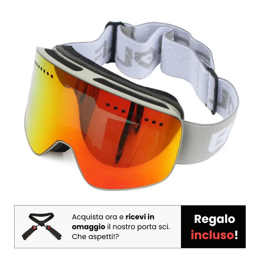 Twinvision - Occhiali da sci con lente magnetica a doppio strato